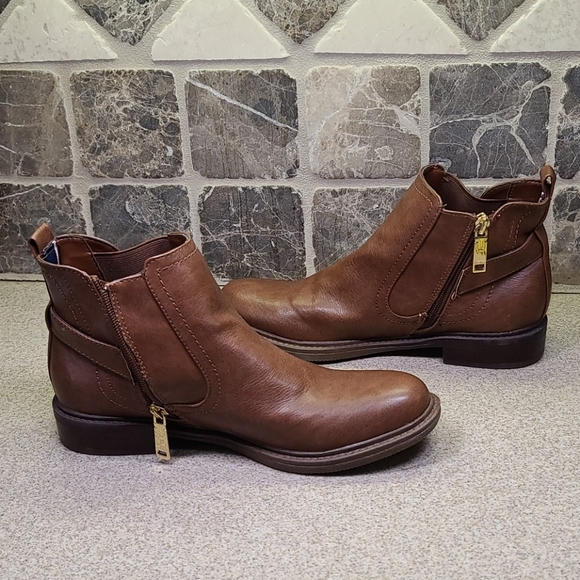 TOMMY HILFIGER Size 8 M Ankle Boots Brown - Picture 11 of 12